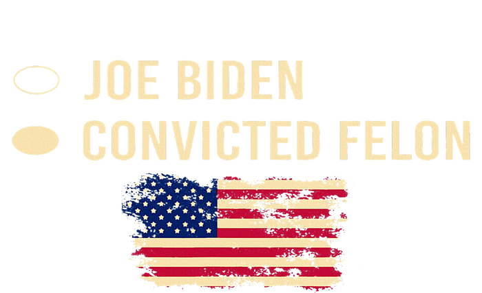 Joe Biden Vs Convicted Felon Funny Ballot Paper Voting Women's T-Shirt