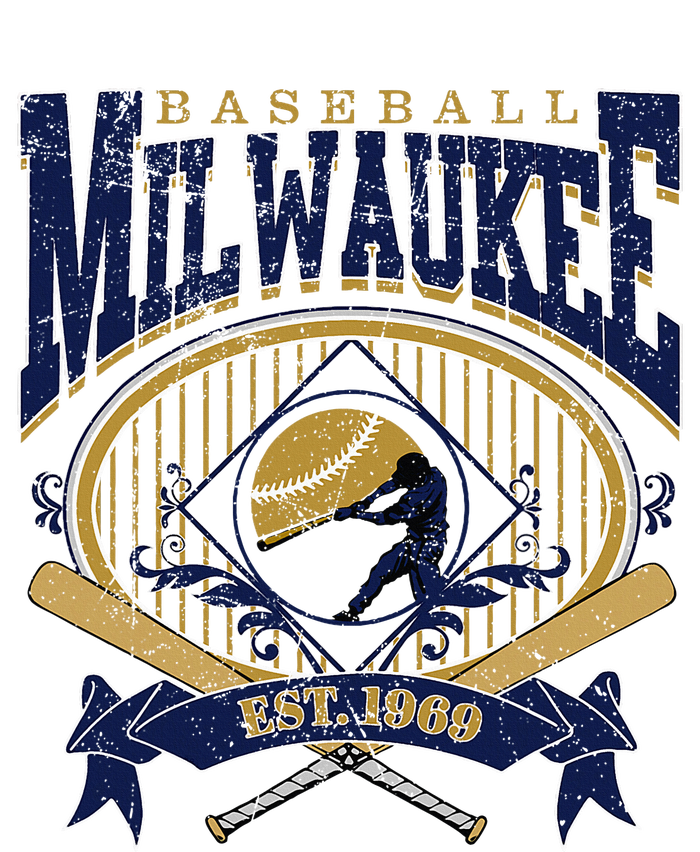 Vintage Retro Milwaukee Baseball Sustainable Beanie