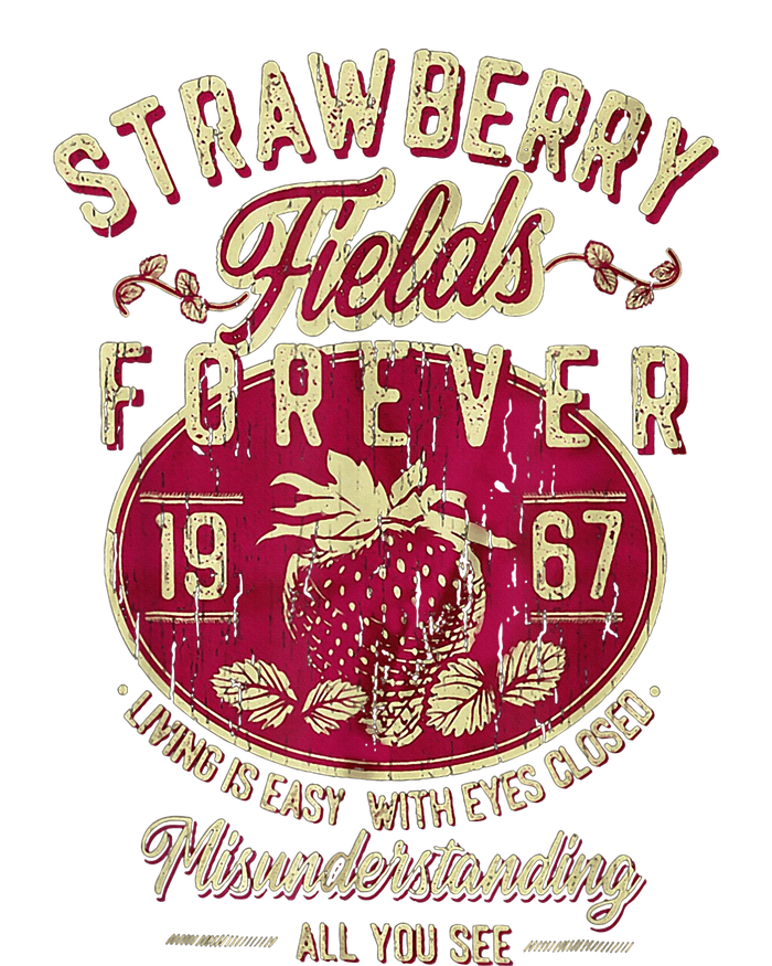 Strawberry Fields Forever Gift For Music Lovers Women’s Perfect Tri Rocker Tank