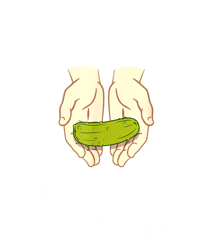 Cute Pickle Jesus Pickle Lovers Funny Gift T-Shirt