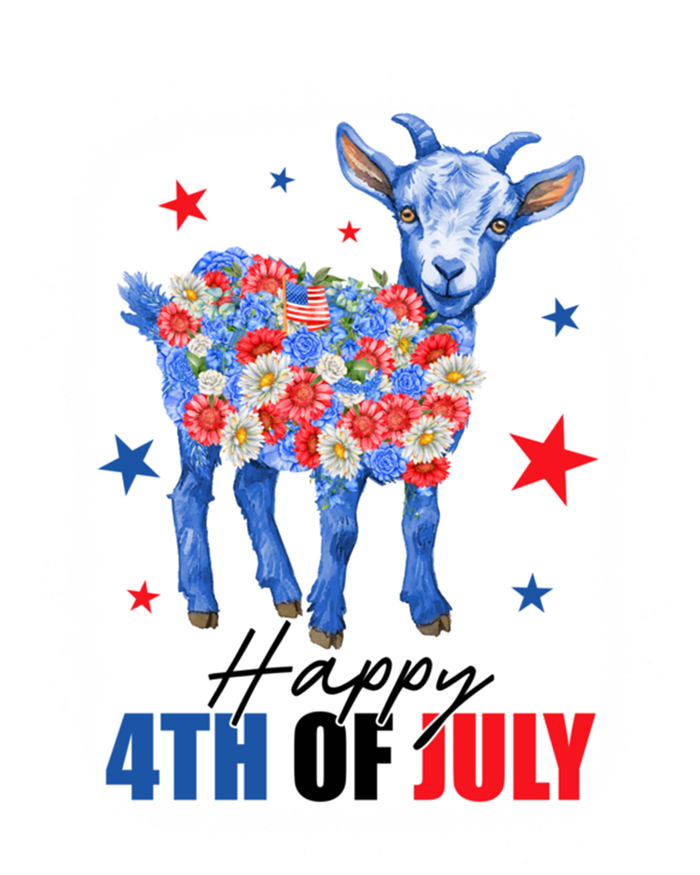 Funny Goat Lovers Owners Farmers American Flag 4th Of July Gift T-Shirt