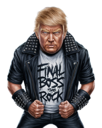 Final Boss Rock Music Wanted Donald Trump 2024 45 47 Electio Meaningful Gift T-Shirt