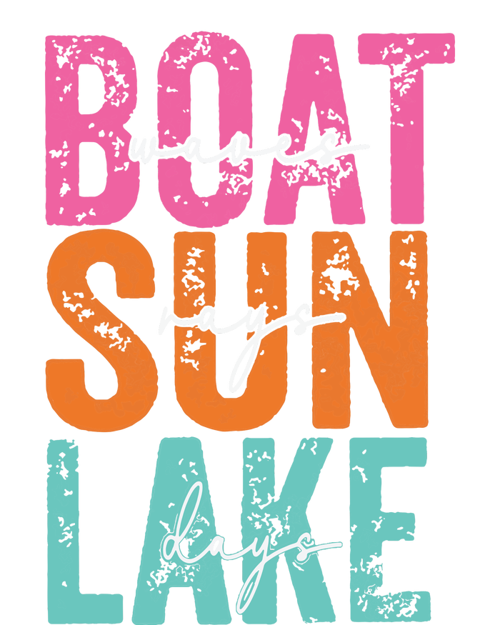 Boat Waves Sun Rays Lake Days T-Shirt