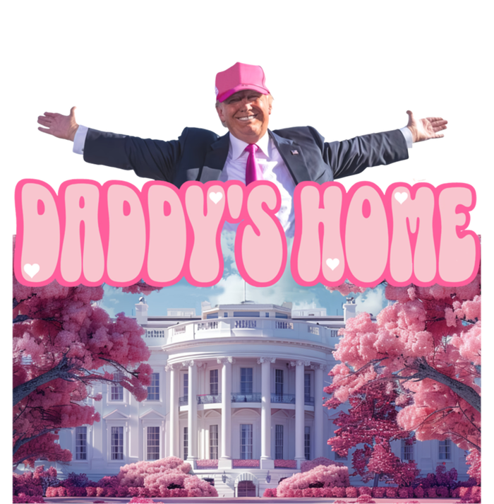 Funny DaddyS Home Trump Pink 2024 Take America Back 2024 Meaningful Gift Ladies Long Sleeve Shirt