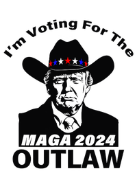 Donald Trump Maga IM Voting For The Outlaw 2024 President Ladies Essential Tank