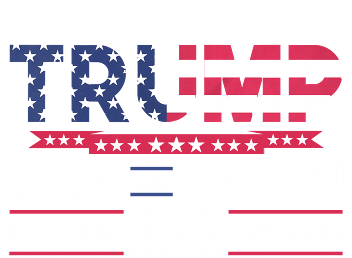 Funny Trump 2024 The Return Make Liberals Cry Again Election Gift Kids Tie-Dye T-Shirt