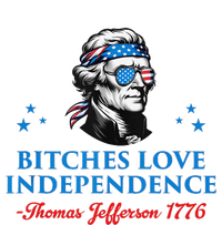 4th July Bitches Love Independence Thomas Jefferson Founding Long Sleeve Shirt