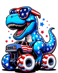 Patriotic T Rex Riding Monster Truck Infant Fleece One Piece