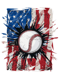 Patriotic Baseball 4th Of July Usa American Flag T-Shirt