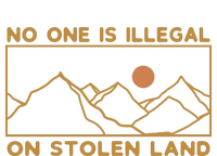 No One Is Illegal On Stolen Land Softstyle Adult Sport Polo