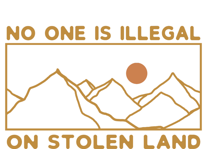 No One Is Illegal On Stolen Land Softstyle Adult Sport Polo