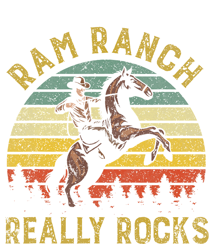 Ram Ranch Really Rocks Vintage Western Cowboy Country Lover Women’s Perfect Tri Rocker Tank