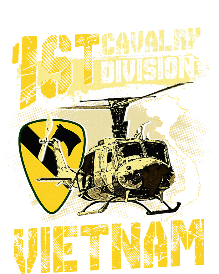 Uh1 Huey Helicopter 1st Cavalry Division Vietnam Veteran Ladies Long Sleeve Shirt