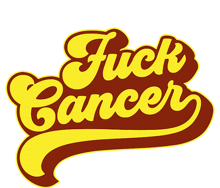 Fuck Cancer Retro 70s Gift For Cancer Survivor T-Shirt