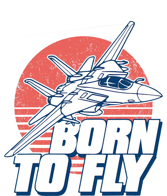 Born To Fly Fighter Jet Plane Airplane Sustainable Bucket Hat