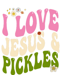 Hippie Groovy I Love Pickles & Jesus Pickle Retro Vegetarian Womens California Wash Sweatshirt