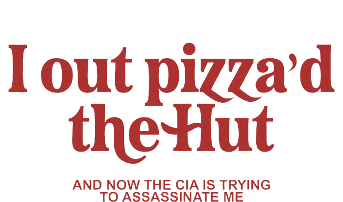 I Out PizzaD The Hut Crop Fleece Hoodie