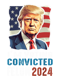 IM Voting Convicted Felon 2024 Vintage Retro Donald Trump Gift Hoodie