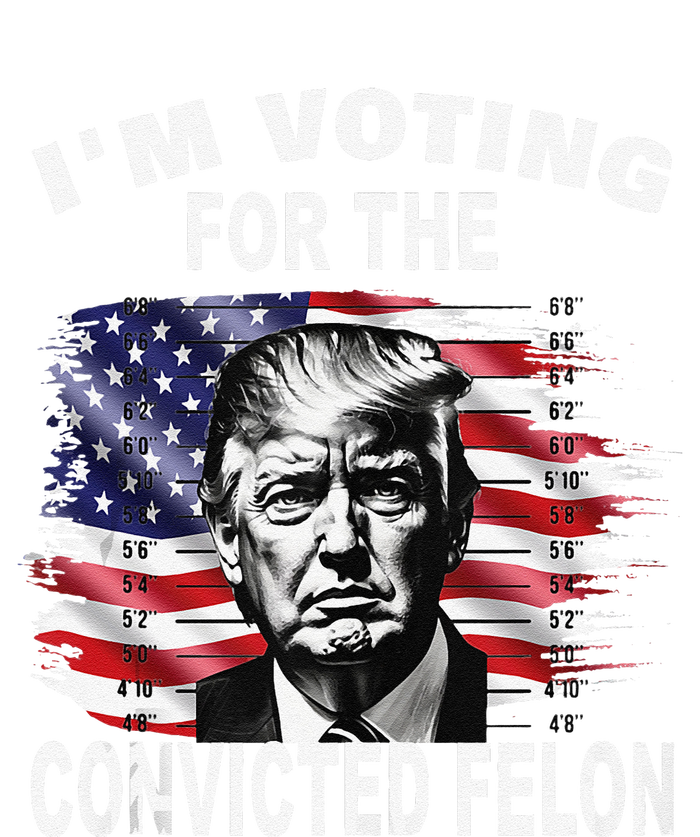 IM Voting For The Convicted Felon 2024 Funny Pro Trump Women's V-Neck T-Shirt