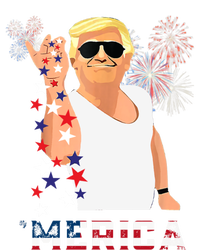 Merica Trump Outfits Glasses Firework 4th Of July Don Drunk Funny Gift T-Shirt