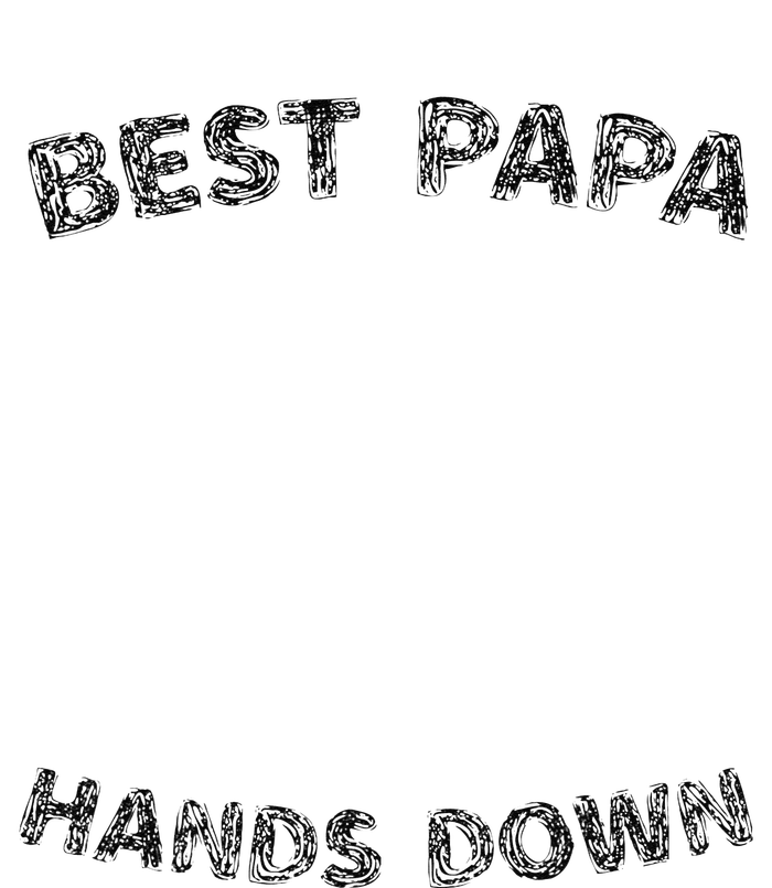 Cool FatherS Daycraft Handprints Best Papa Hands Down T-Shirt