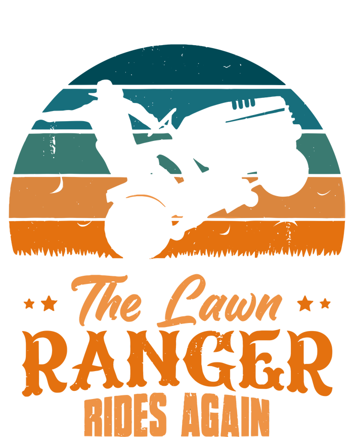 The Lawn Ranger Rides Again Mowing Vintage Retro Mower T-Shirt