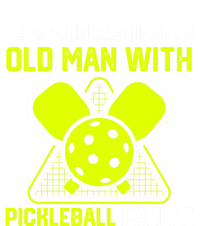 Never Underestimate Old Pickleball Racket Paddle Dad Cool Gift T-Shirt