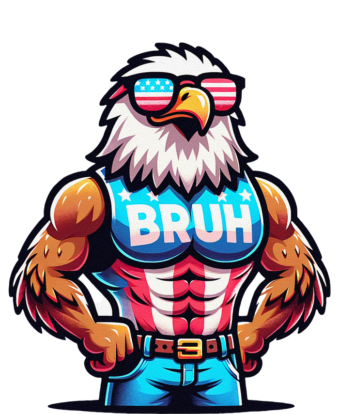 July 4th Bruh Eagle American Flag T-Shirt