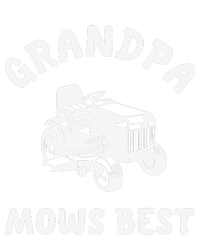 Grandpa Mows Best Lawn Mowing Mower Gardening Landscaping T-Shirt