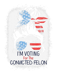 Messy Bun IM Voting For The Convicted Felon Youth Performance Sprint T-Shirt