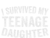 I Survived My Teenage Daughter Funny Vintage Kids Tie-Dye T-Shirt