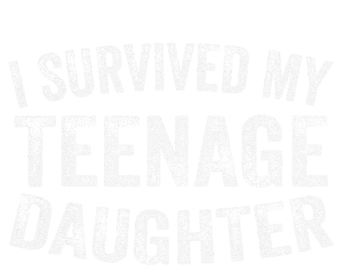 I Survived My Teenage Daughter Funny Vintage Kids Tie-Dye T-Shirt