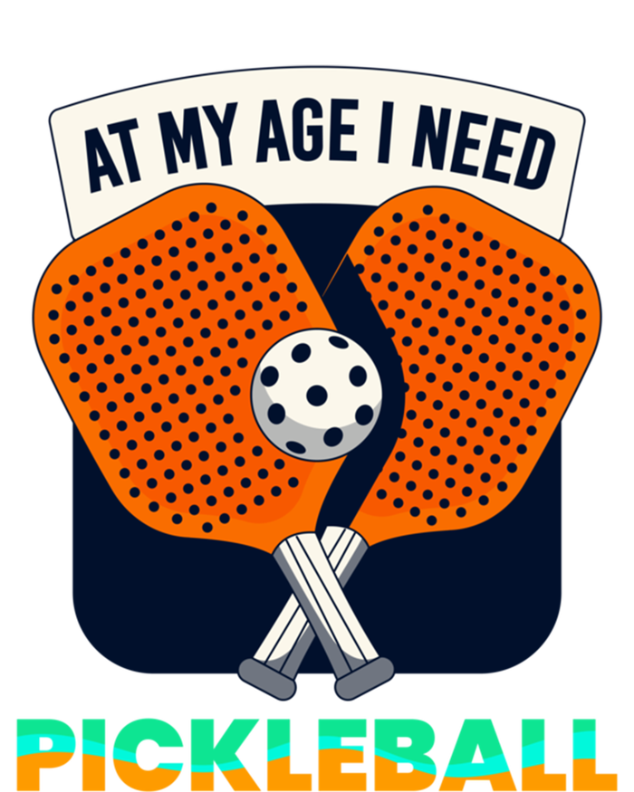 Pickleball At My Age I Need Pickleball Gift Zip Tote Bag