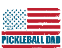 Pickleball Dad American Us Flag Vintage 4th Of July Dad Great Gift T-Shirt