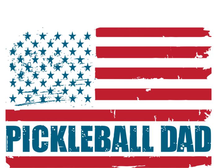 Pickleball Dad American Us Flag Vintage 4th Of July Dad Great Gift T-Shirt