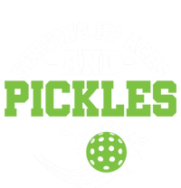 Serving Up Aces And Pickles Pickleball Player Dink Funny Gift Sustainable Beanie