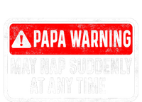 Papa Warning May Nap Suddenly At Any Time For FatherS Day Striped Beanie with Solid Band