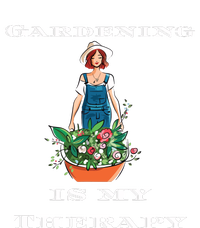 Gardening Is My Therapy Cute Gardener Plant Lover V-Neck T-Shirt