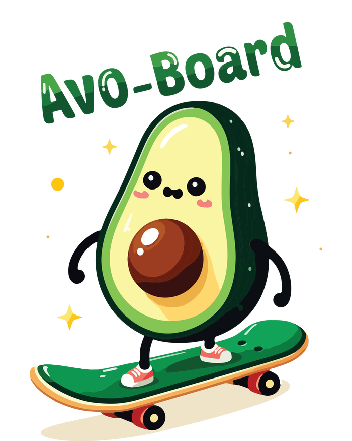 Avoboard Funny Avocado On A Skateboard Vegan Food Boy Adult Drive Performance Visor