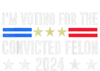 IM Voting Convicted Felon 2024 Messy Bun Funny Fellon 2024 Infant Fleece One Piece