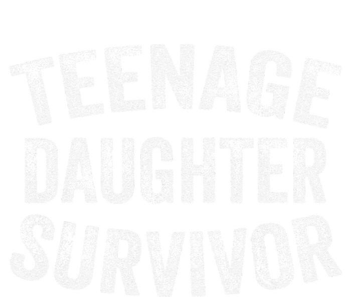 Teenage Daughter Survivor Funny Vintage Women's Crop Top Tee