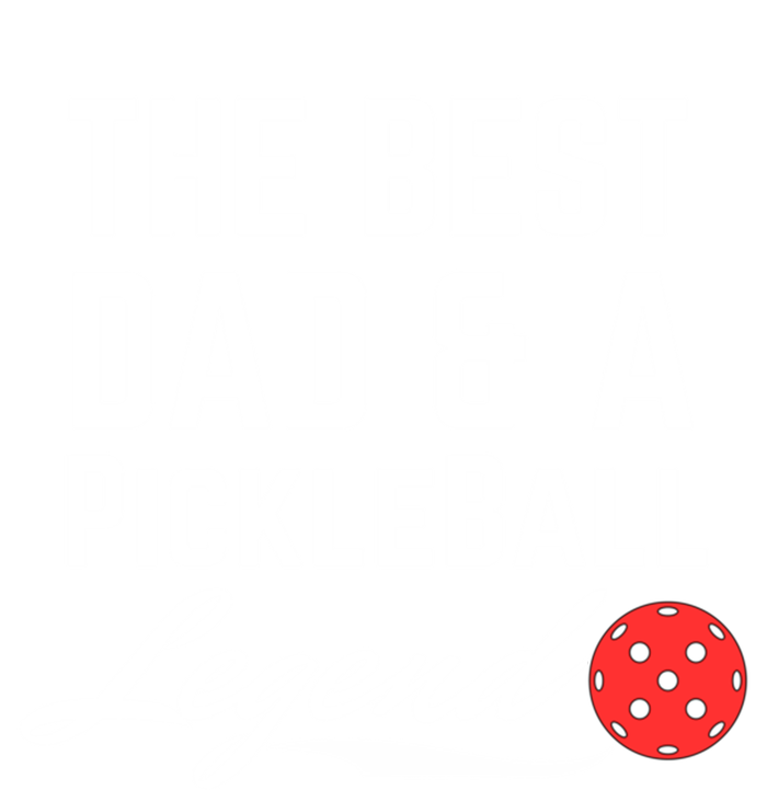 The Best Dad And A Pickleball Legend Funny Fathers Day Gift Striped Beanie with Solid Band