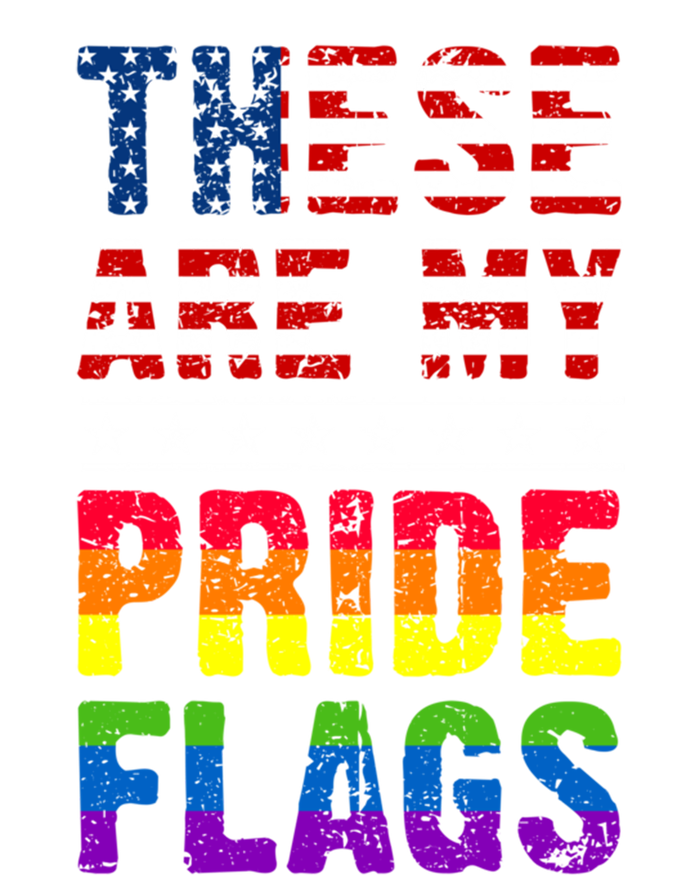 These Are My Pride Flags Us Flag Lgbt Pride Gift Softstyle Adult Sport Polo