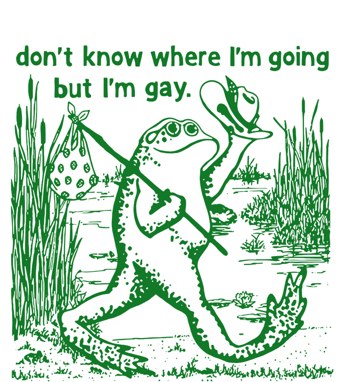 I DonT Know Where IM Going But IM Gay Frog Lgbt Pride Women's Perfect Tri Tunic Long Sleeve Shirt