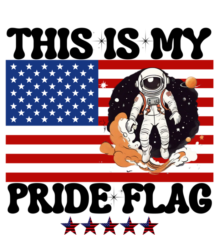 Usa Flag This Is My Pride Flag 2024 Astronaut 4th Of July Gift T-Shirt