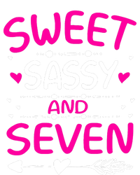 Happy 7th Birthday Sweet Sassy And Seven Girl 7 Years Old T-Shirt