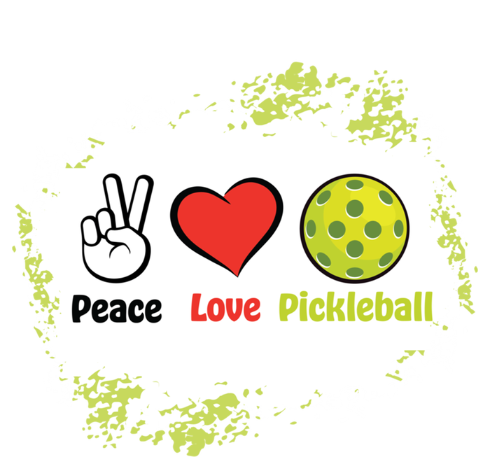 Peace Love Pickleball Funny Pickleball Gift T-Shirt