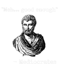 Meh Good Enough Mediocrates Demotivational Quote PosiCharge RacerMesh Polo