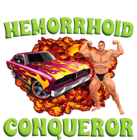 Hemorrhoid Conqueror Meme Weird Offensive Cringe Joke Softstyle Adult Sport Polo