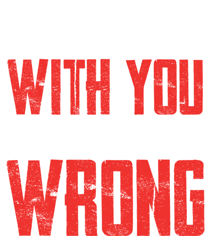 Retro Vintage Zip Gift ID Agree With You But Then WeD Both Be Wrong T-Shirt